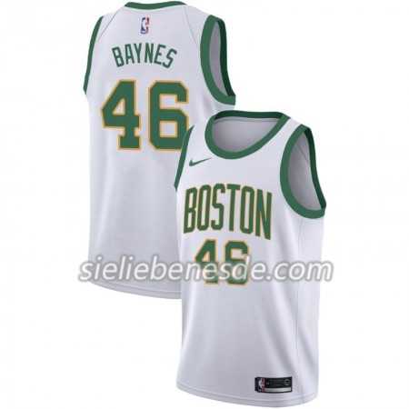 Herren NBA Boston Celtics Trikot Aron Baynes 46 2018-19 Nike City Edition Weiß Swingman
